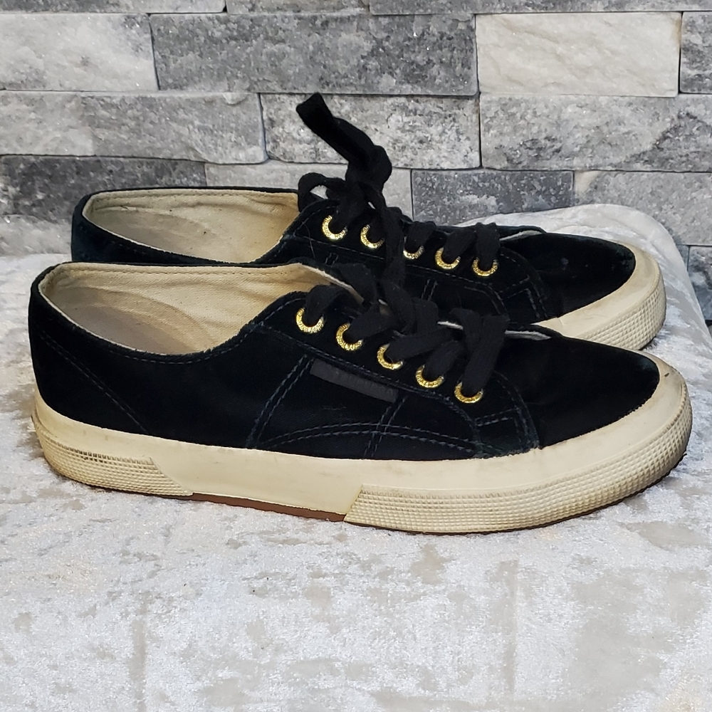 Superga Green Velvet Sneaky